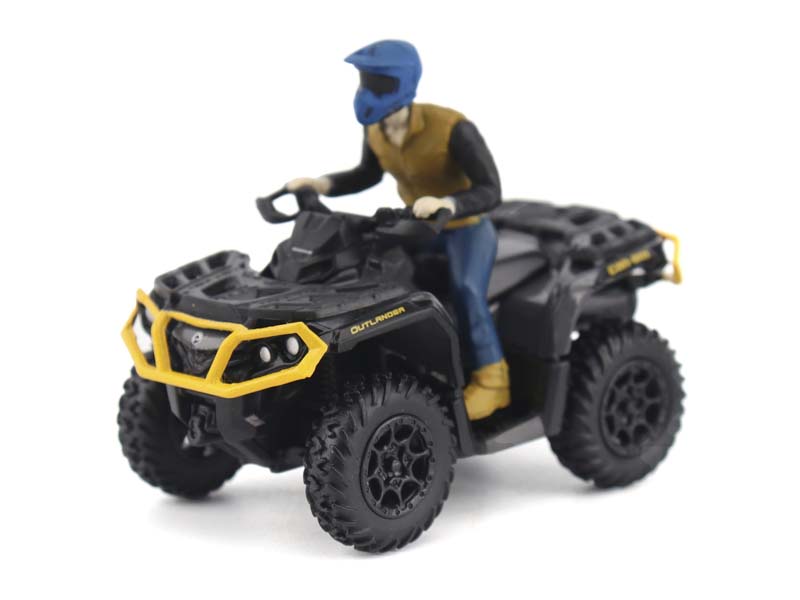 PRE-ORDER Can-Am Outlander XT-P 1000R Iron Gray, Black & Neo Yellow Diecast 1:32 Scale Model - Diecast Masters 60006