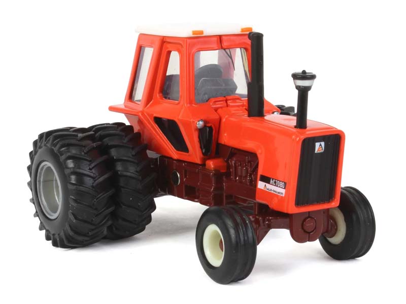 Allis Chalmers 7080 Maroon Belly Tractor w/ Rear Duals Diecast 1:64 Scale Model - ERTL 60008