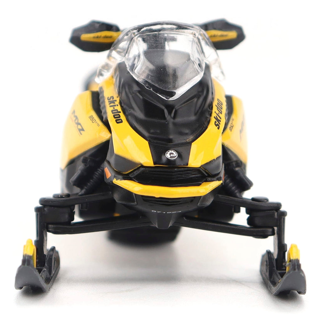 PRE-ORDER Can-Am MXZ Blizzard (Trail Segment) + MXZ 120cc (Kid's Model) Neo Yellow 1:32 Scale Model - Diecast Masters 60022