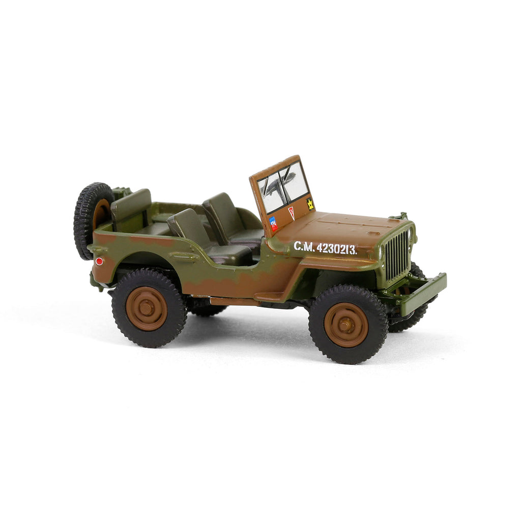 PRE-ORDER 1942 Willys MB - 1st Canadian Tank Brigade Three Rivers Regiment England (Battalion 64 Series 5) Diecast 1:64 Scale Model - Greenlight 61050A