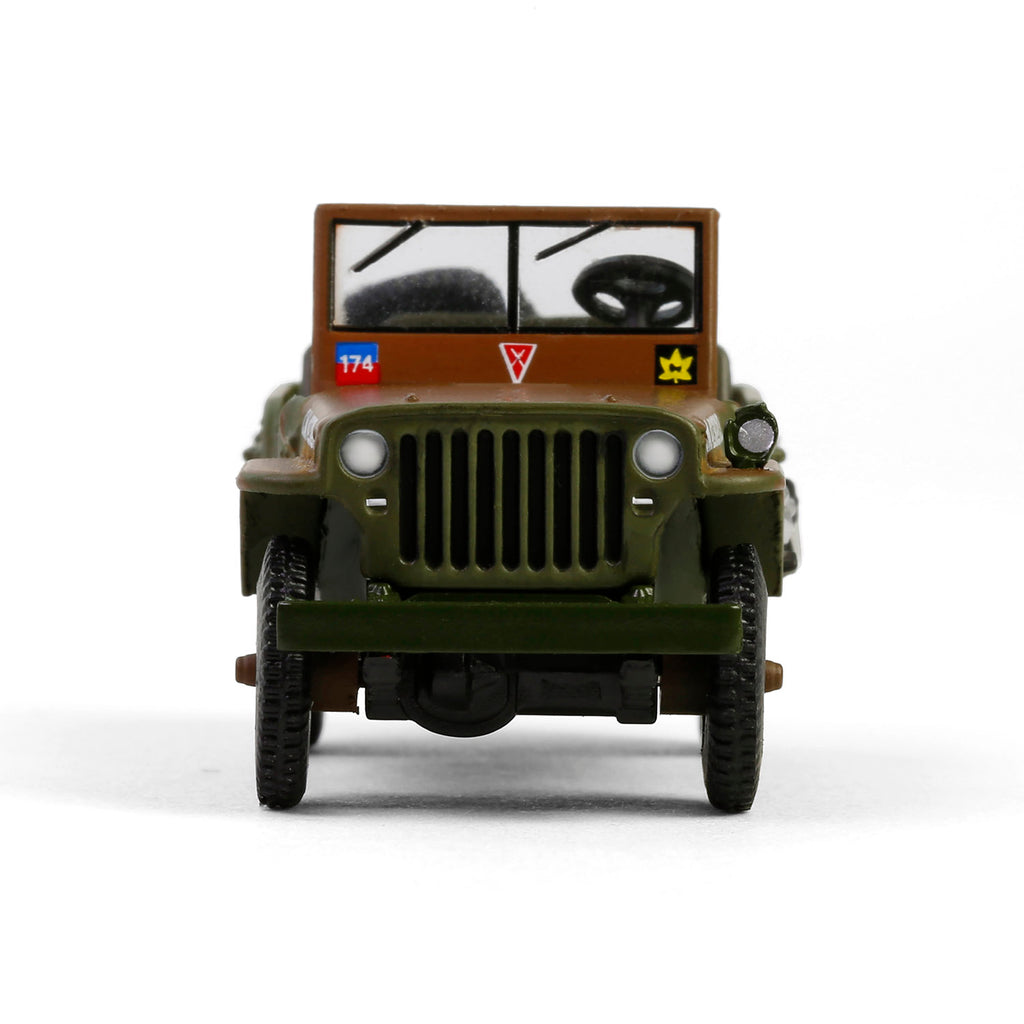 PRE-ORDER 1942 Willys MB - 1st Canadian Tank Brigade Three Rivers Regiment England (Battalion 64 Series 5) Diecast 1:64 Scale Model - Greenlight 61050A