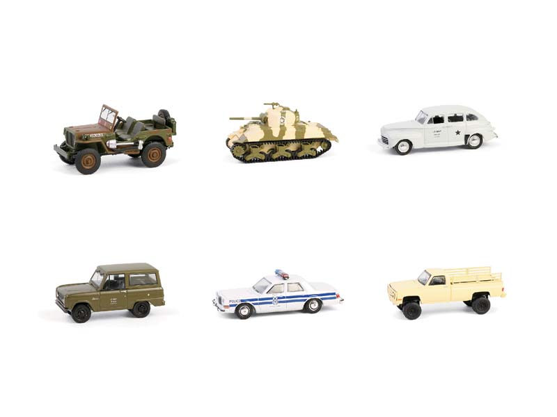 PRE-ORDER (Battalion 64 Series 5) SET OF 6 Diecast 1:64 Scale Models - Greenlight 61050