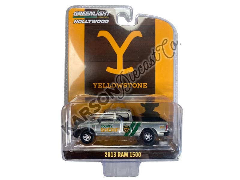 CHASE 2013 Ram 1500 – County Sheriff - Yellowstone (Hollywood Series 42) Diecast 1:64 Scale Model - Greenlight 62030A