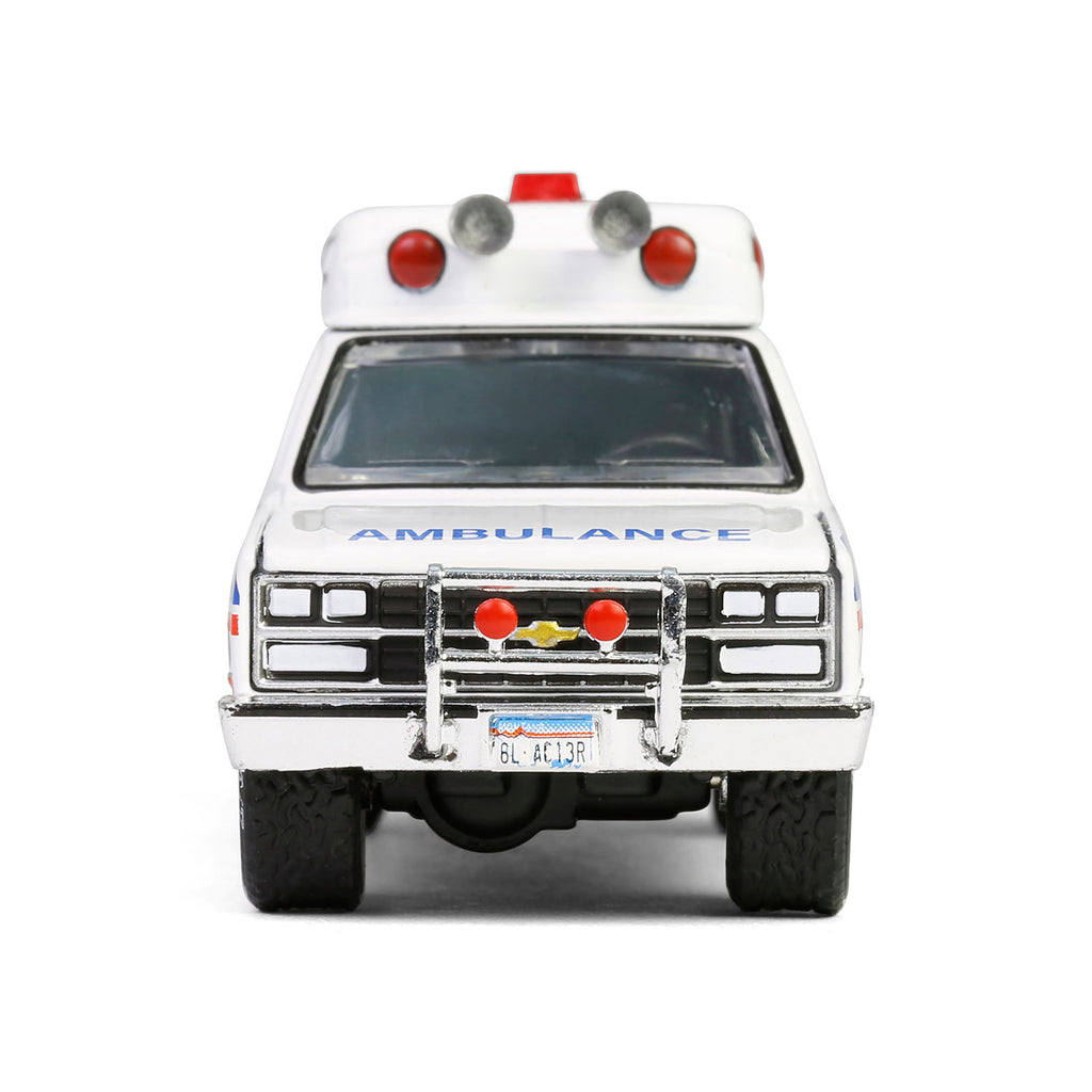 1991 Chevrolet Suburban Ambulance – Glacier County EMS Montana (First Responders Series 2) Diecast 1:64 Scale Model - Greenlight 67060B