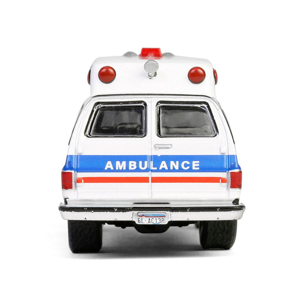 1991 Chevrolet Suburban Ambulance – Glacier County EMS Montana (First Responders Series 2) Diecast 1:64 Scale Model - Greenlight 67060B