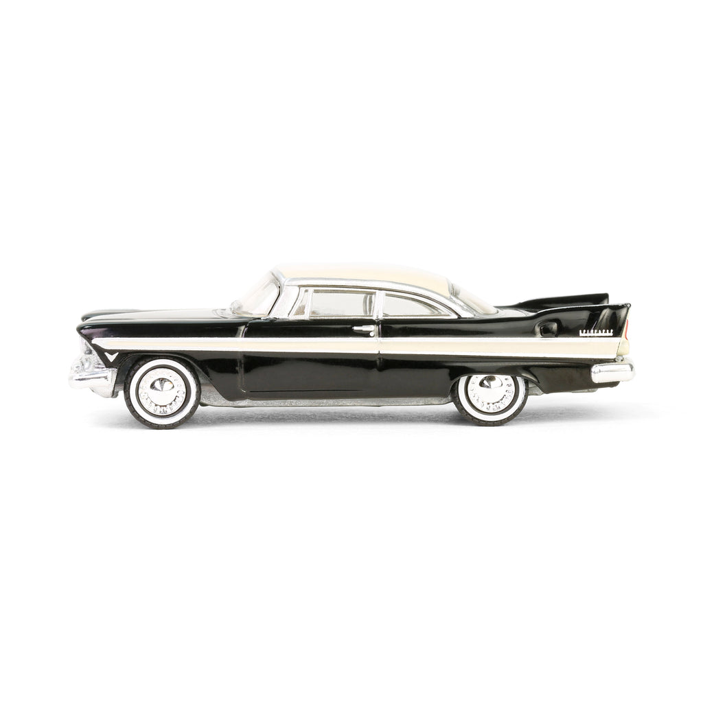 1957 Plymouth Belvedere - Jet Black and Sand Dune White (Showroom Floor Series 6) Diecast 1:64 Scale Model - Greenlight 68060A