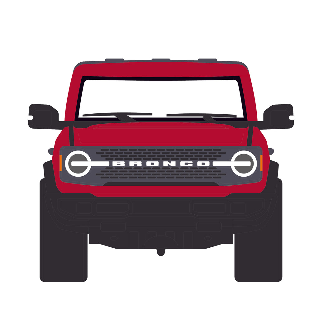 PRE-ORDER 2024 Ford Bronco 4-Door Badlands - Hot Pepper Red Metallic (Showroom Floor Series 7) Diecast 1:64 Scale Model - Greenlight 68070C