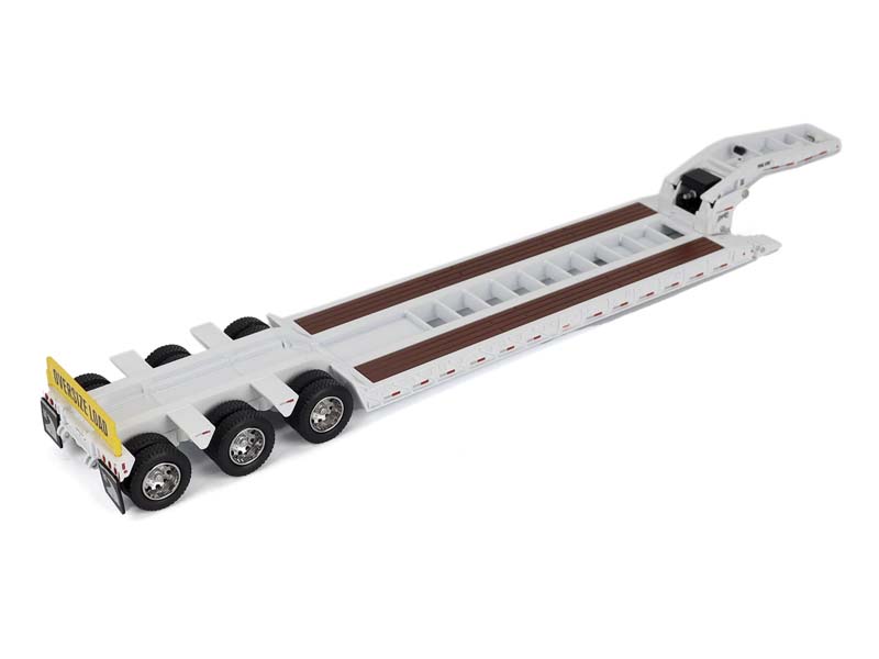 Trail King TK120 Hydraulic Detachable Gooseneck Lowboy Trailer - White (Transport Series) Diecast 1:50 Scale Model - Diecast Masters 71138