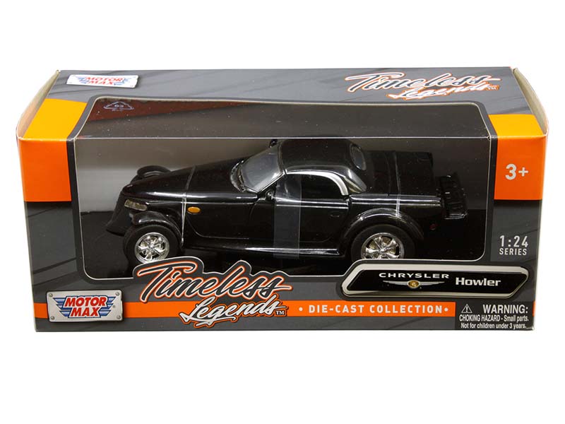 Chrysler Howler – Black (Timeless Legends) Diecast 1:24 Scale Model - Motormax 73282BK