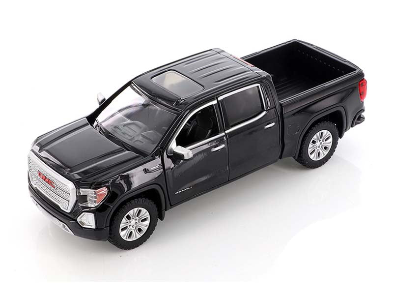 2019 GMC Sierra 1500 Denali Crew Cab Pickup Truck - Black (Timeless Legends) Diecast 1:24 Scale Model - Motormax 79362BK