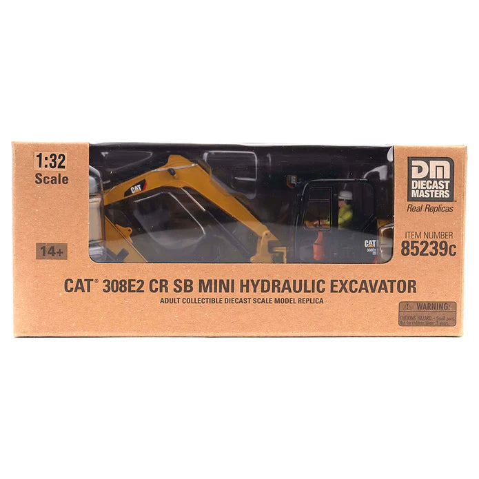 CAT Caterpillar 308E2 CR SB Mini Hydraulic Excavator (Core Classics) 1:32 Scale Model - Diecast Masters 85239C