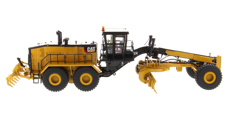 CAT Caterpillar 24 Motor Grader (High Line Series) 1:50 Scale Model - Diecast Masters 85552