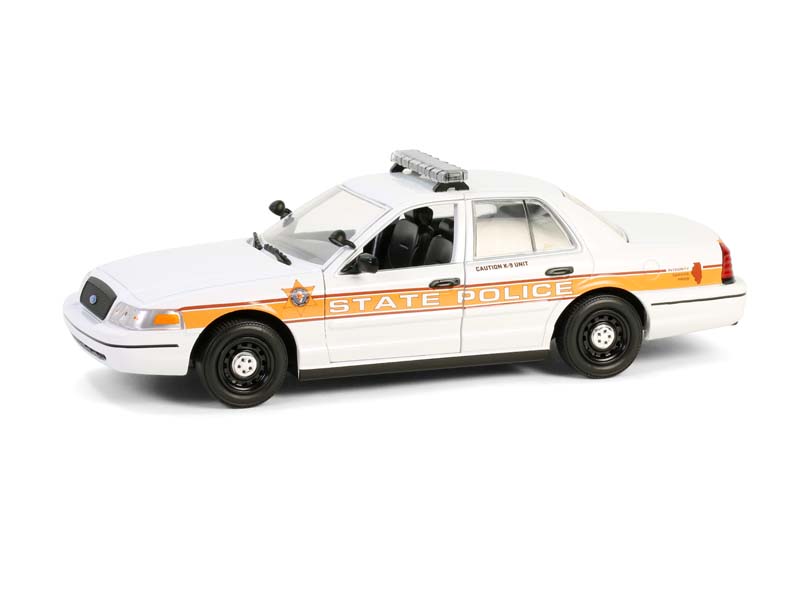 2009 Ford Crown Victoria Police Interceptor - Illinois State Police (Hot Pursuit Series 10) Diecast 1:24 Scale Model - Greenlight 85603