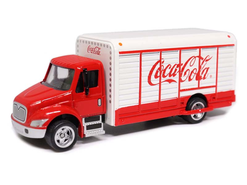 Coca-Cola Beverage Truck Red & White Diecast 1:87 HO Scale Model - Motorcity Classics 870001