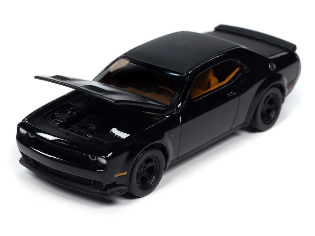 2021 Dodge Challenger SRT Super Stock – Black Diecast 1:64 Scale Model - Auto World AWSP170B