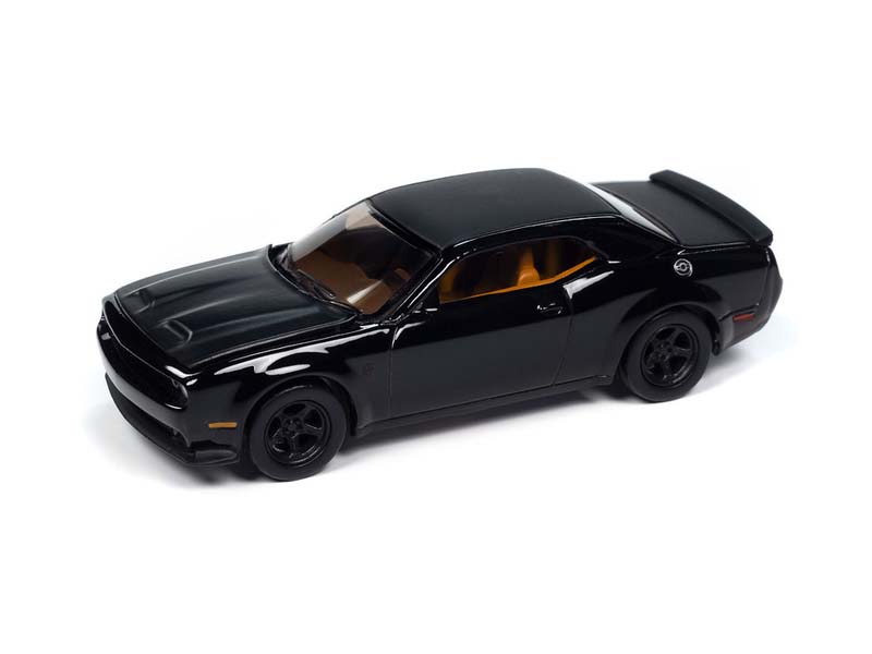 2021 Dodge Challenger SRT Super Stock – Black Diecast 1:64 Scale Model - Auto World AWSP170B