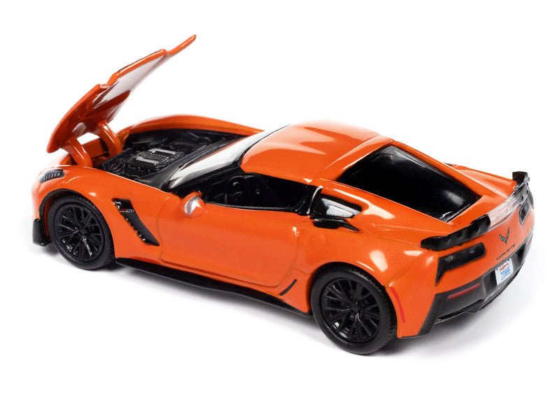 2019 Chevrolet Corvette Z06 – Orange Diecast 1:64 Scale Model - Auto World AWSP165A