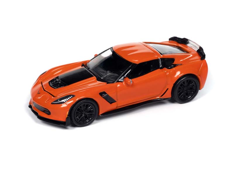 2019 Chevrolet Corvette Z06 – Orange Diecast 1:64 Scale Model - Auto World AWSP165A