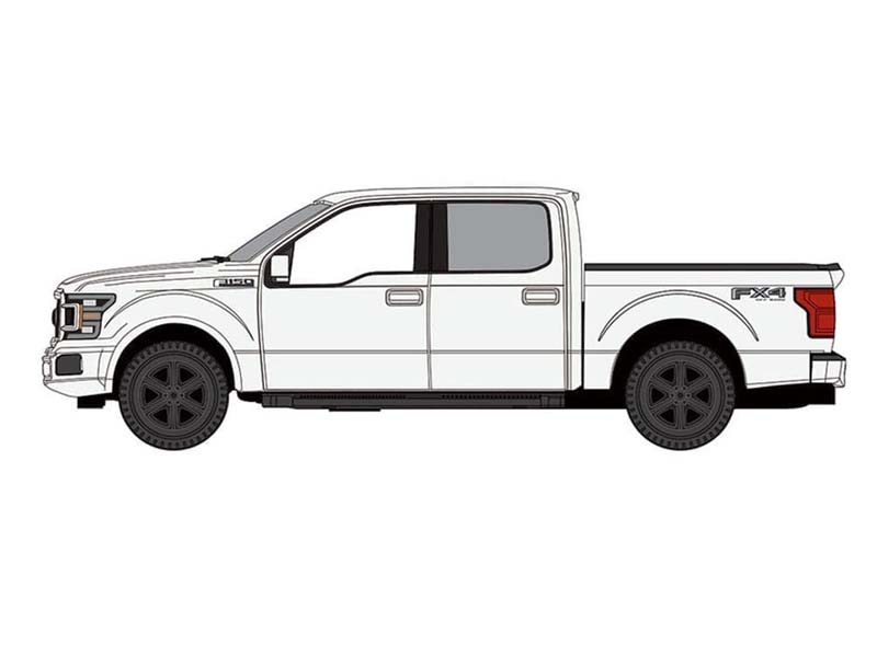 PRE-ORDER 2020 Ford F-150 FX4 Oxford White - Premium 2025 Release Version A Diecast 1:64 Scale Model - Auto World AWSP188A