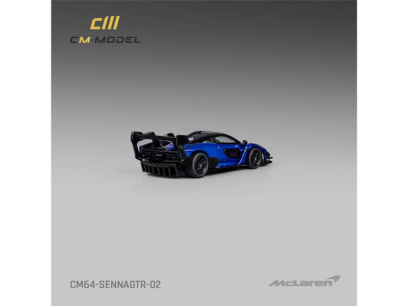 PRE-ORDER McLaren Senna GTR – Metallic Blue Diecast 1:64 Scale Model - CM Model CM64-SENNAGTR-02