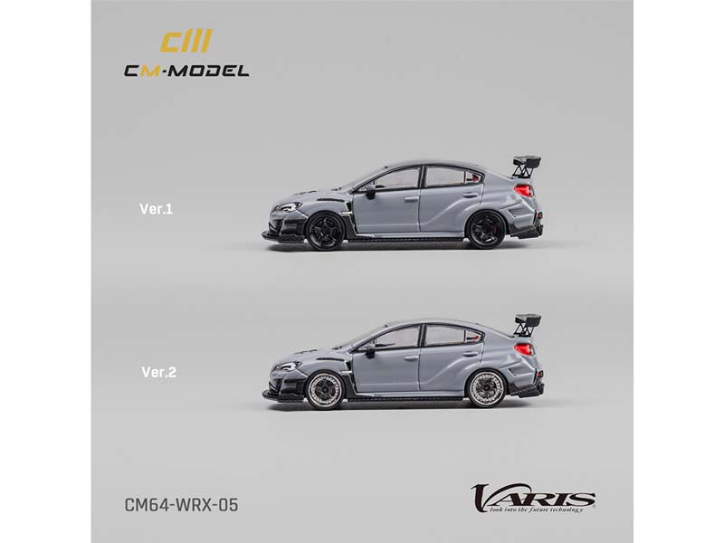 PRE-ORDER Subaru WRX Varis Widebody 2.0 – Gray Diecast 1:64 Scale Model - CM Model CM64-WRX-05