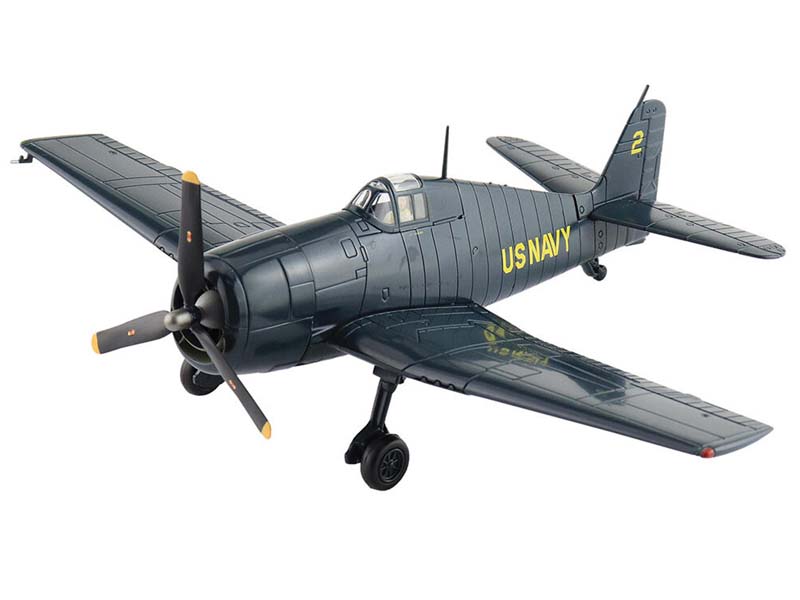 Grumman F6F-5 Hellcat US Navy 1946 No. 2 Airplane Diecast 1:72 Scale Model - Hobby Master HA1120