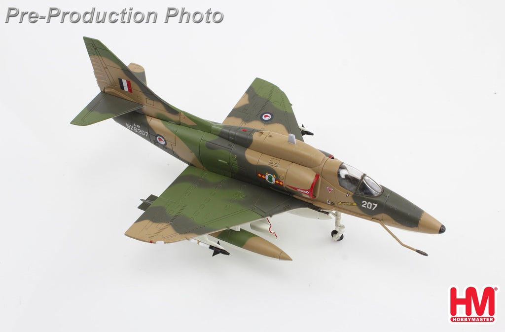 PRE-ORDER A-4K Skyhawk NZ6207 No.75 Squadron RNZAF New Zealand Diecast 1:72 Scale Model - Hobby Master HA1439