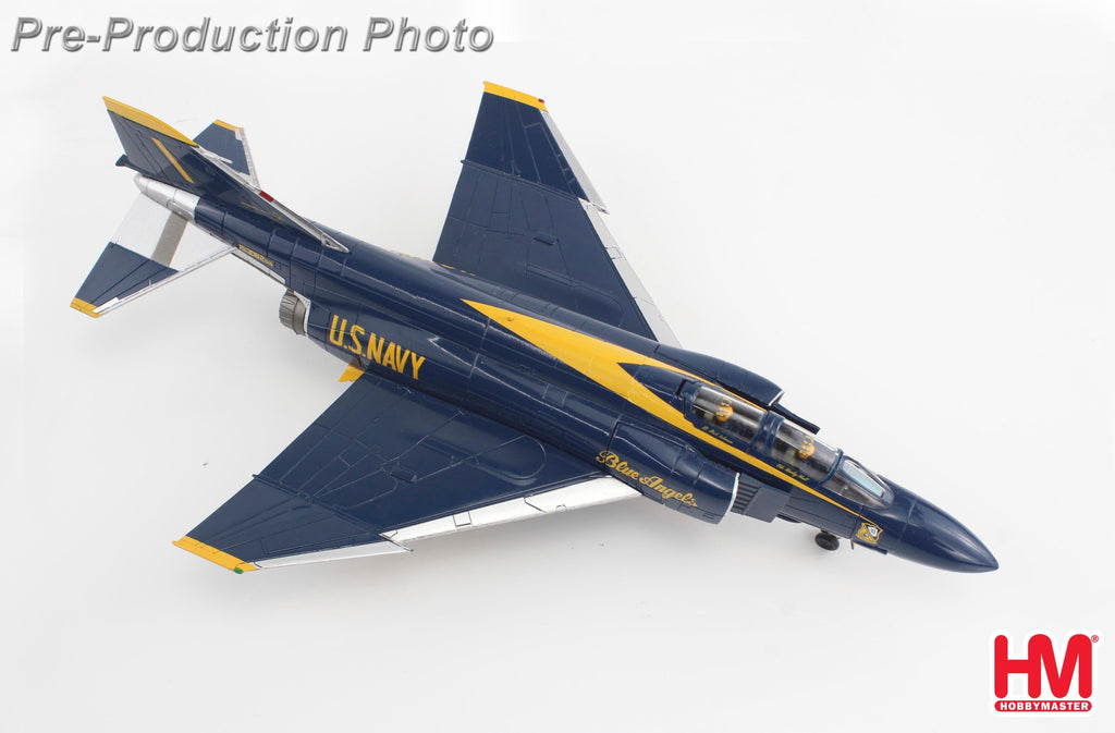 PRE-ORDER F-4J Blue Angels Cdr. Harley Hall & AMHI Guy Giuffrai - US Navy 1970 to 1971 Diecast 1:72 Scale Model - Hobby Master HA19059