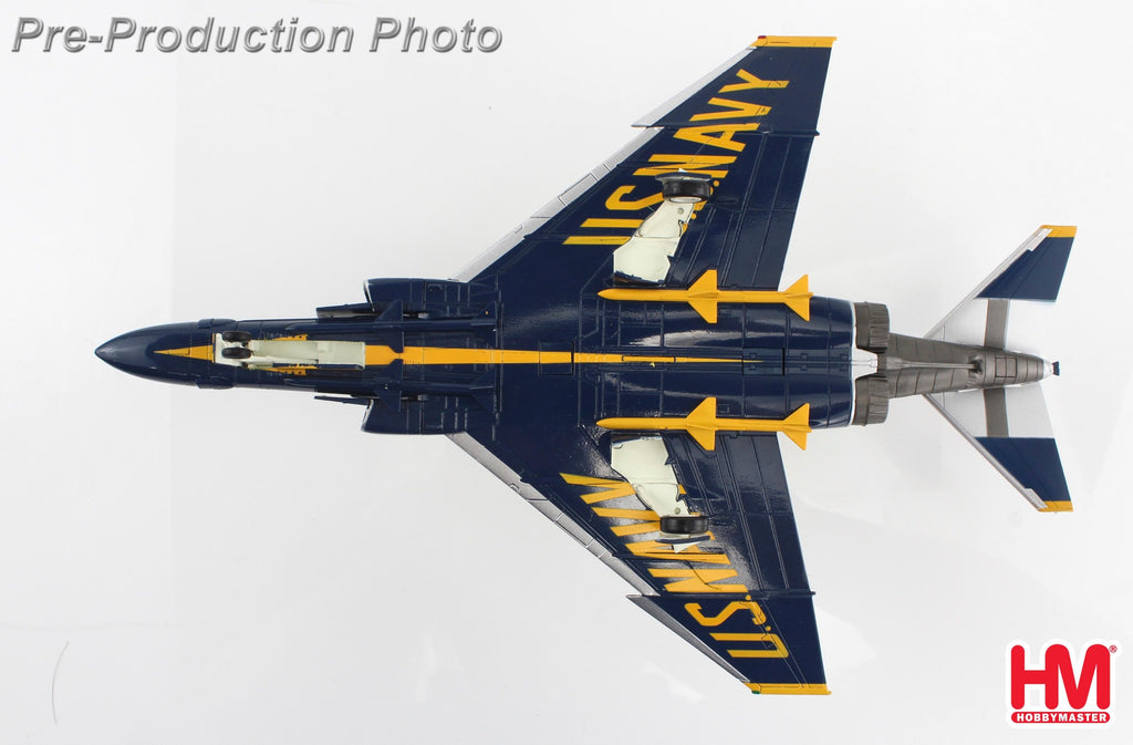 PRE-ORDER F-4J Blue Angels Cdr. Harley Hall & AMHI Guy Giuffrai - US Navy 1970 to 1971 Diecast 1:72 Scale Model - Hobby Master HA19059