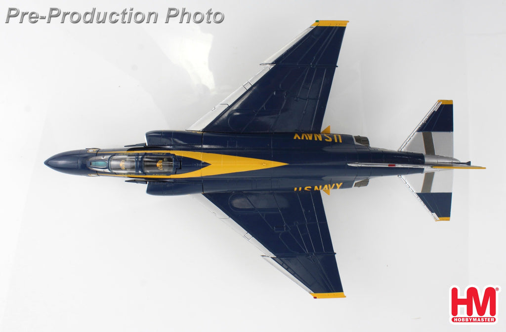 PRE-ORDER F-4J Blue Angels Cdr. Harley Hall & AMHI Guy Giuffrai - US Navy 1970 to 1971 Diecast 1:72 Scale Model - Hobby Master HA19059