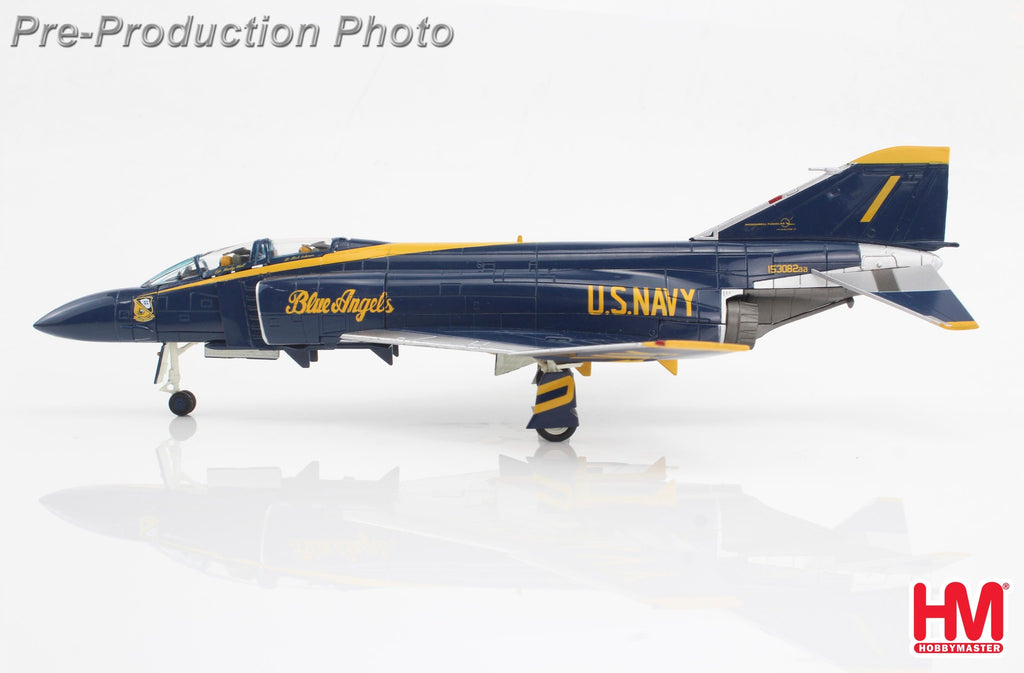 PRE-ORDER F-4J Blue Angels Cdr. Harley Hall & AMHI Guy Giuffrai - US Navy 1970 to 1971 Diecast 1:72 Scale Model - Hobby Master HA19059