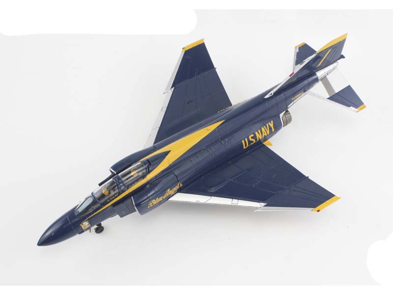 PRE-ORDER F-4J Blue Angels Cdr. Harley Hall & AMHI Guy Giuffrai - US Navy 1970 to 1971 Diecast 1:72 Scale Model - Hobby Master HA19059