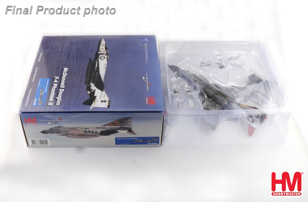 McDonnell Douglas F-4F Phantom 50 Years of Phantom 37+14 Luftwaffe 2008 Diecast 1:72 Scale Model - Hobby Master HA19099