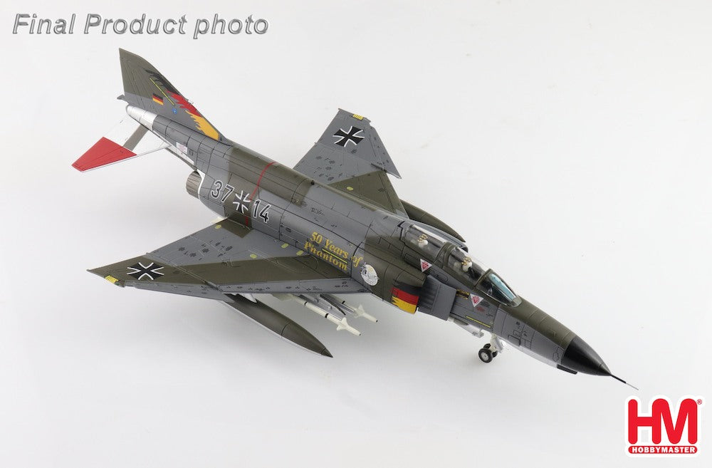 McDonnell Douglas F-4F Phantom 50 Years of Phantom 37+14 Luftwaffe 2008 Diecast 1:72 Scale Model - Hobby Master HA19099