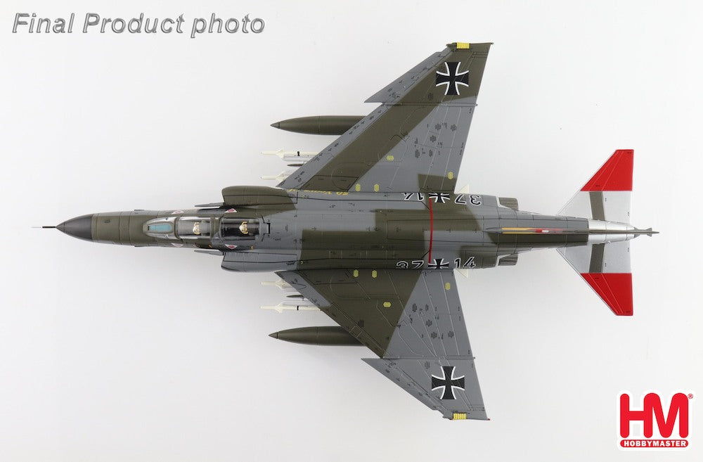 McDonnell Douglas F-4F Phantom 50 Years of Phantom 37+14 Luftwaffe 2008 Diecast 1:72 Scale Model - Hobby Master HA19099