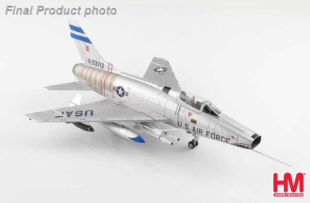 PRE-ORDER F-100D Super Sabre 55-3712, 307 TFS, Bien Hoa AB, RVN 1965 Diecast 1:72 Scale Model - Hobby Master HA2126