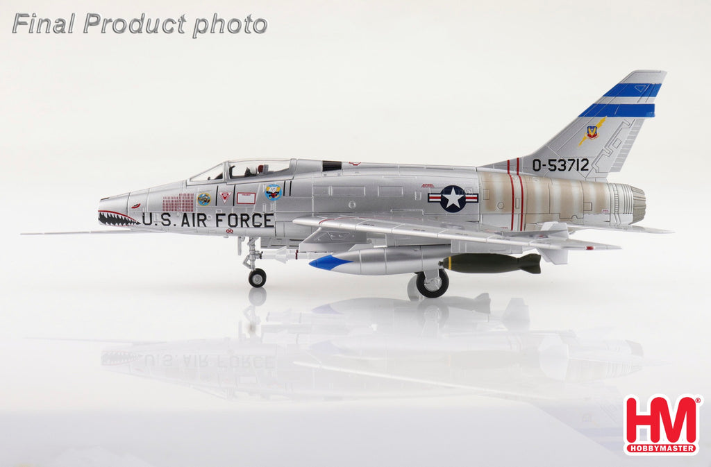 PRE-ORDER F-100D Super Sabre 55-3712, 307 TFS, Bien Hoa AB, RVN 1965 Diecast 1:72 Scale Model - Hobby Master HA2126