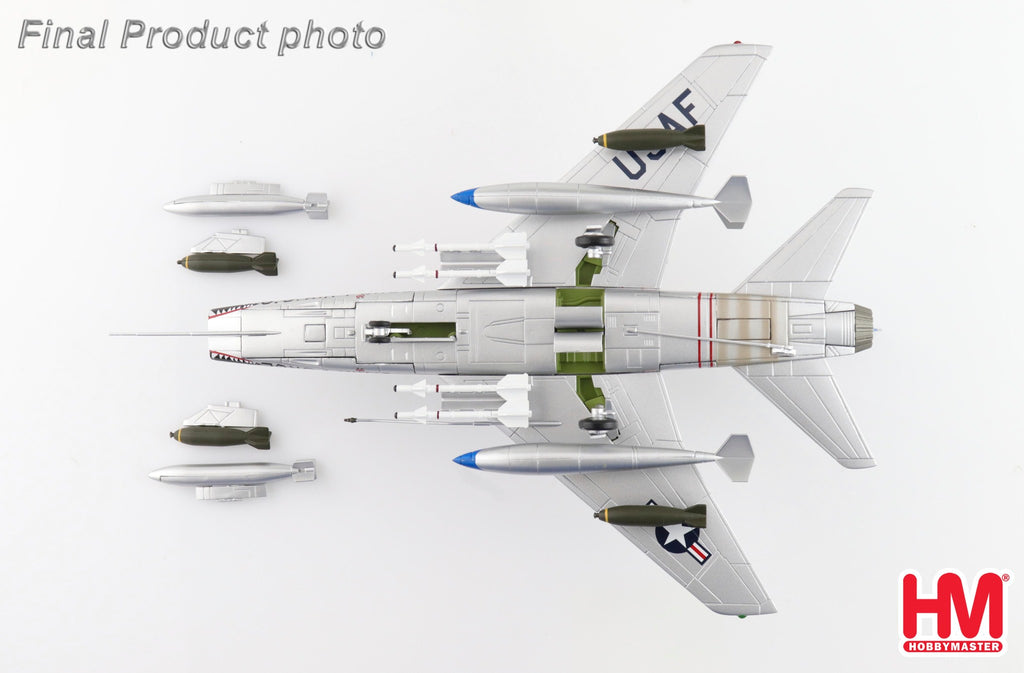 PRE-ORDER F-100D Super Sabre 55-3712, 307 TFS, Bien Hoa AB, RVN 1965 Diecast 1:72 Scale Model - Hobby Master HA2126