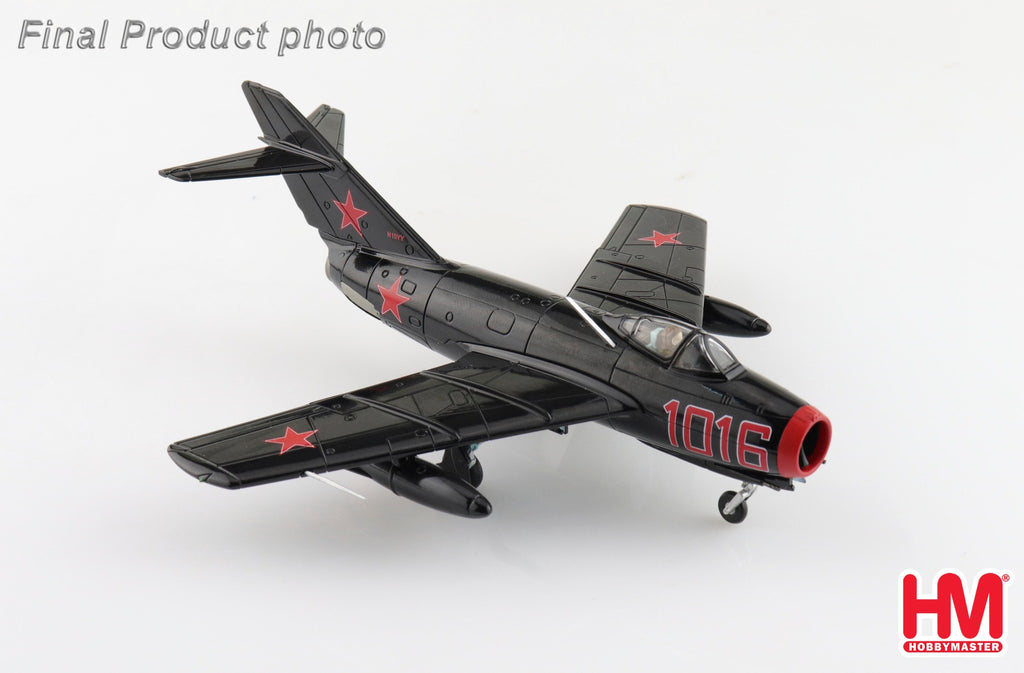 PRE-ORDER MIG-15bis Experimental Red 1016 Combat Air Musem Kansas Diecast 1:72 Scale Model - Hobby Master HA2422