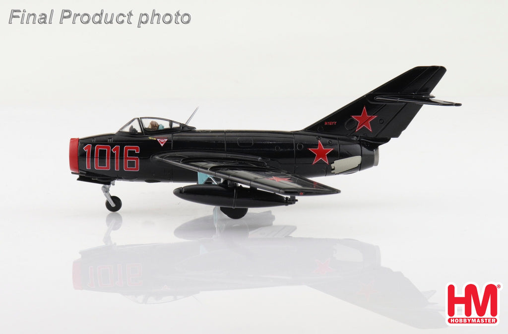 PRE-ORDER MIG-15bis Experimental Red 1016 Combat Air Musem Kansas Diecast 1:72 Scale Model - Hobby Master HA2422