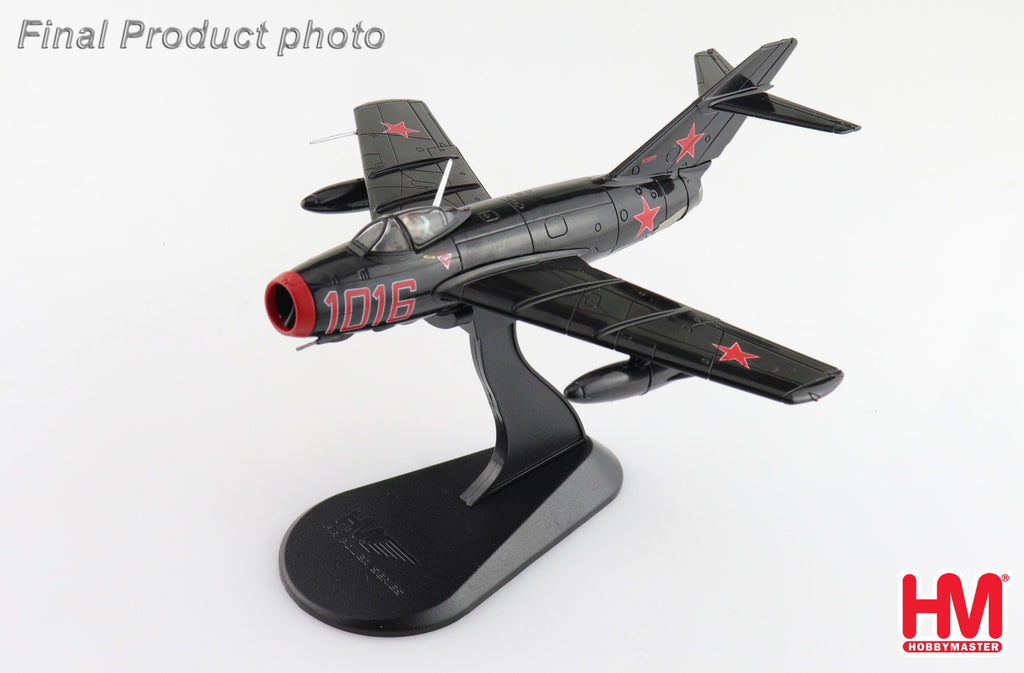 PRE-ORDER MIG-15bis Experimental Red 1016 Combat Air Musem Kansas Diecast 1:72 Scale Model - Hobby Master HA2422