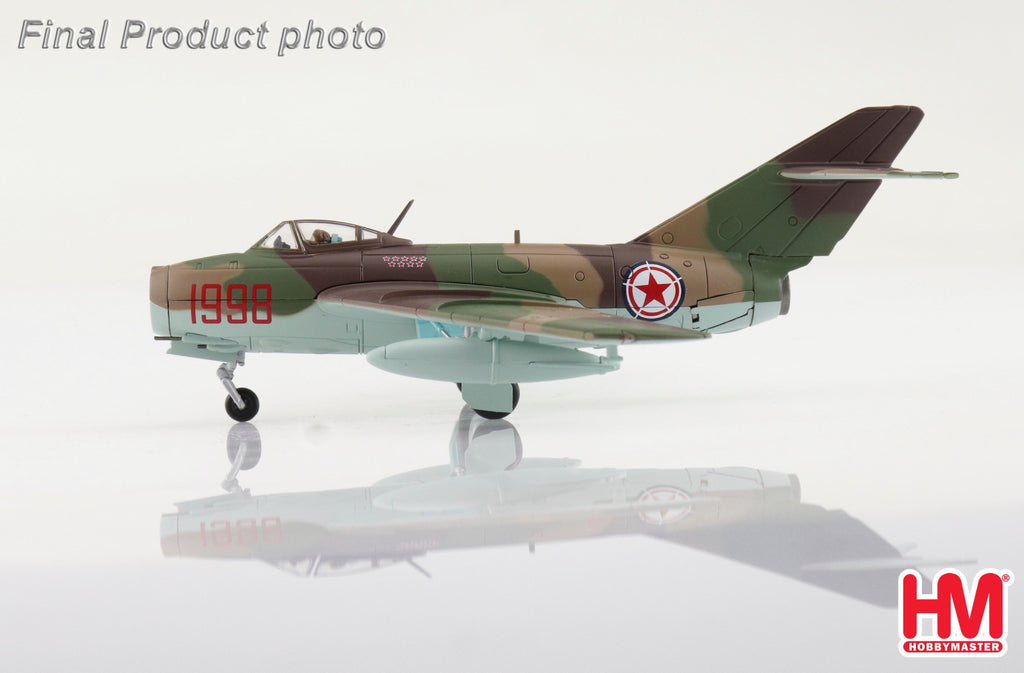 PRE-ORDER MIG-15bis Red 1998 Maj. Ivanovich Mikhin - 518th IAP North Korea May 1953 Diecast 1:72 Scale Model - Hobby Master HA2423