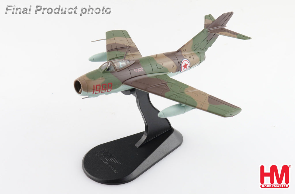 PRE-ORDER MIG-15bis Red 1998 Maj. Ivanovich Mikhin - 518th IAP North Korea May 1953 Diecast 1:72 Scale Model - Hobby Master HA2423