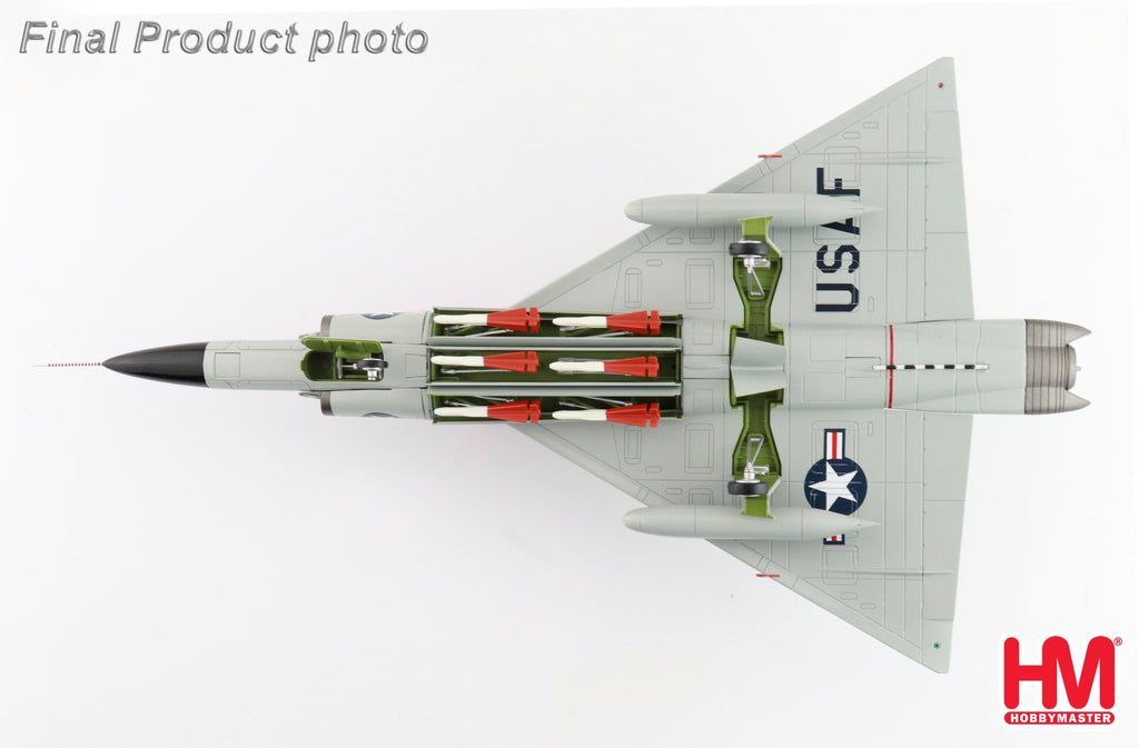 PRE-ORDER F-102A Delta Dagger 54-1373, 199th FIS Hawaii ANG 1960s (case X wing) Diecast 1:72 Scale Model - Hobby Master HA3117