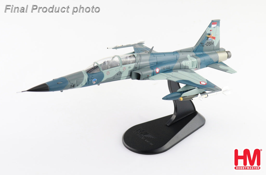 PRE-ORDER Northrop F-5E Tiger II - Indonesian Air Force TL-0514 TNI-AU April 1980 Diecast 1:72 Scale Model - Hobby Master HA3375