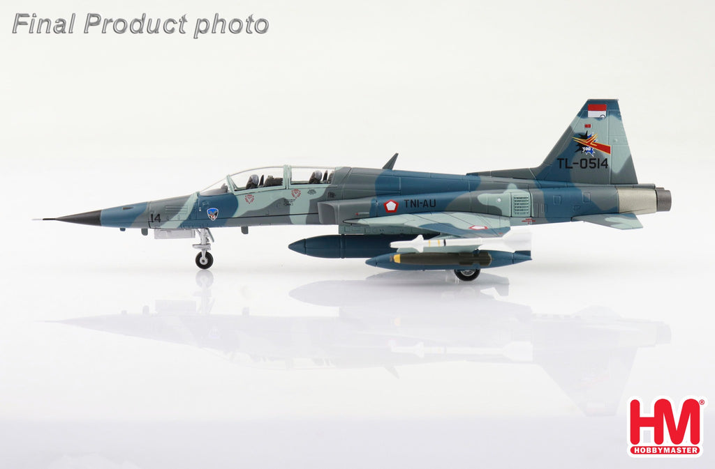 PRE-ORDER Northrop F-5E Tiger II - Indonesian Air Force TL-0514 TNI-AU April 1980 Diecast 1:72 Scale Model - Hobby Master HA3375