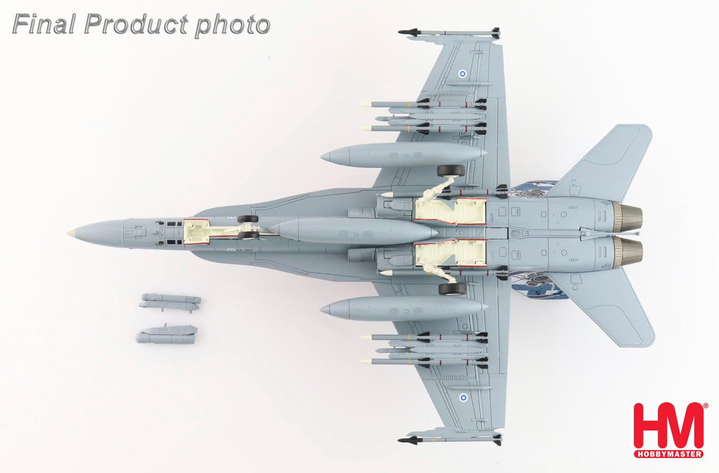 PRE-ORDER McDonnell-Douglas F/A-18C Finnish Ari Force RIAT 2023 HN-411 Finnish Air Force RAF Fairford Diecast 1:72 Scale Model - Hobby Master HA3582