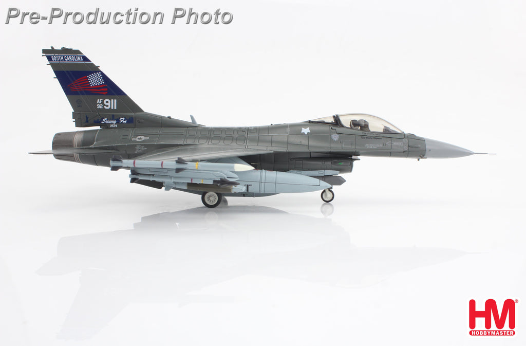 PRE-ORDER Lockheed Martin F-16C Fighting Falcon 92-3911 - 157th FS South Carolina ANG Sept 2020 Diecast 1:72 Scale Model - Hobby Master HA38034