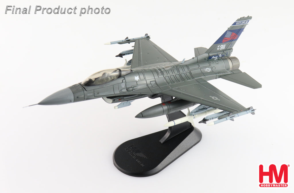 PRE-ORDER Lockheed Martin F-16C Fighting Falcon 92-3911 - 157th FS South Carolina ANG Sept 2020 Diecast 1:72 Scale Model - Hobby Master HA38034