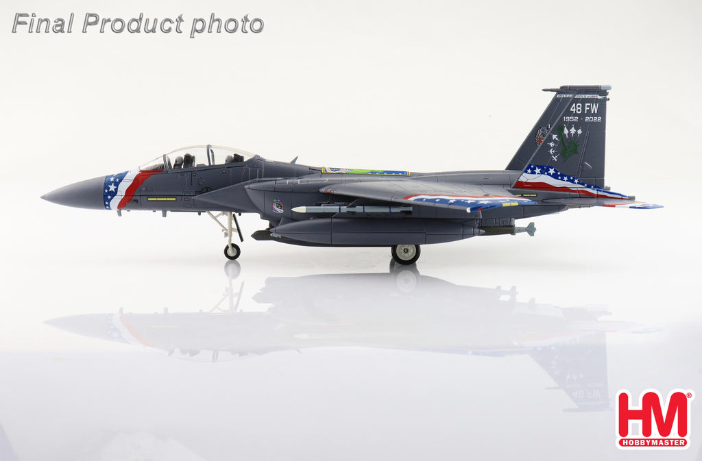 PRE-ORDER McDonnell Douglas F-15E Strike Eagle - Liberator 92-0364, 48th FW USAF 2022 Diecast 1:72 Scale Model - Hobby Master HA4539